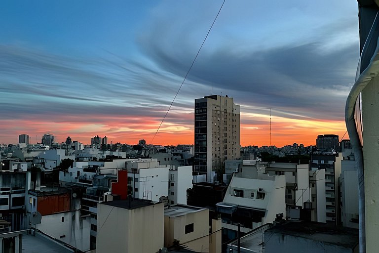 Luminoso departamento en piso 12 con hermosa vista